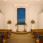 Chapel wedding in Myrtle Beach, SC at the blue chapel 